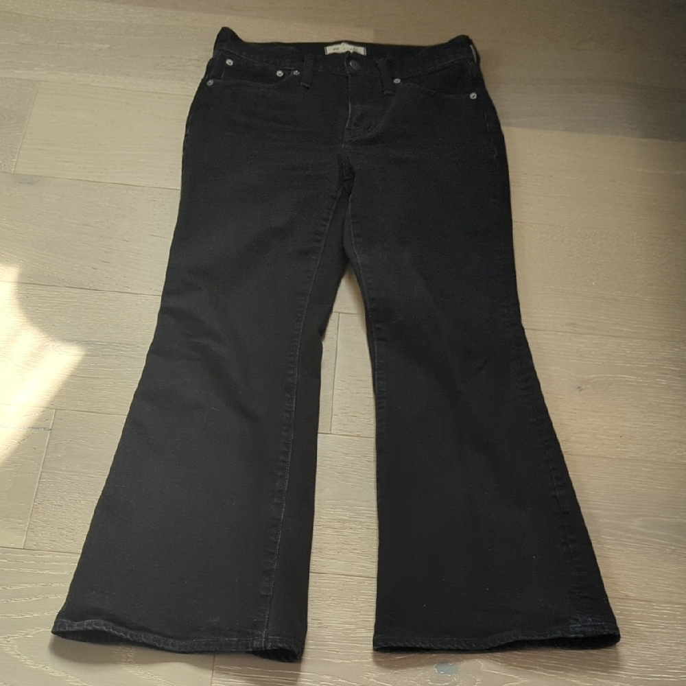 Madewell Black Flare Jeans